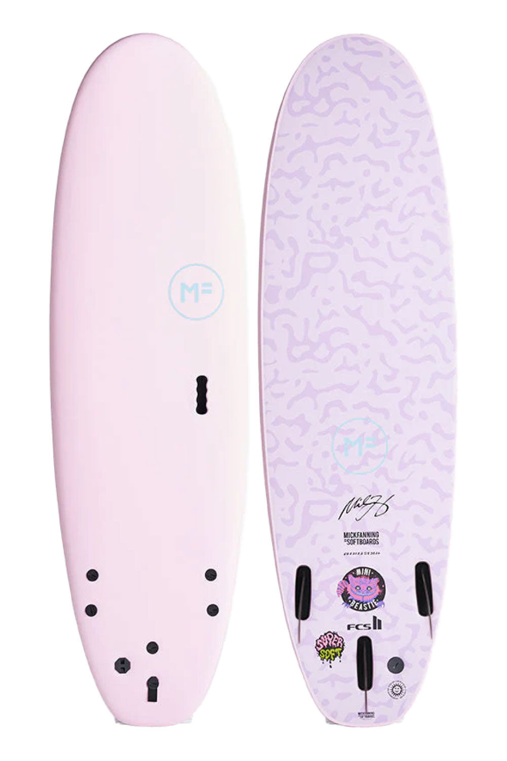 Mick Fanning MF Super Soft MINI Beastie Softboard - Comes With Fins