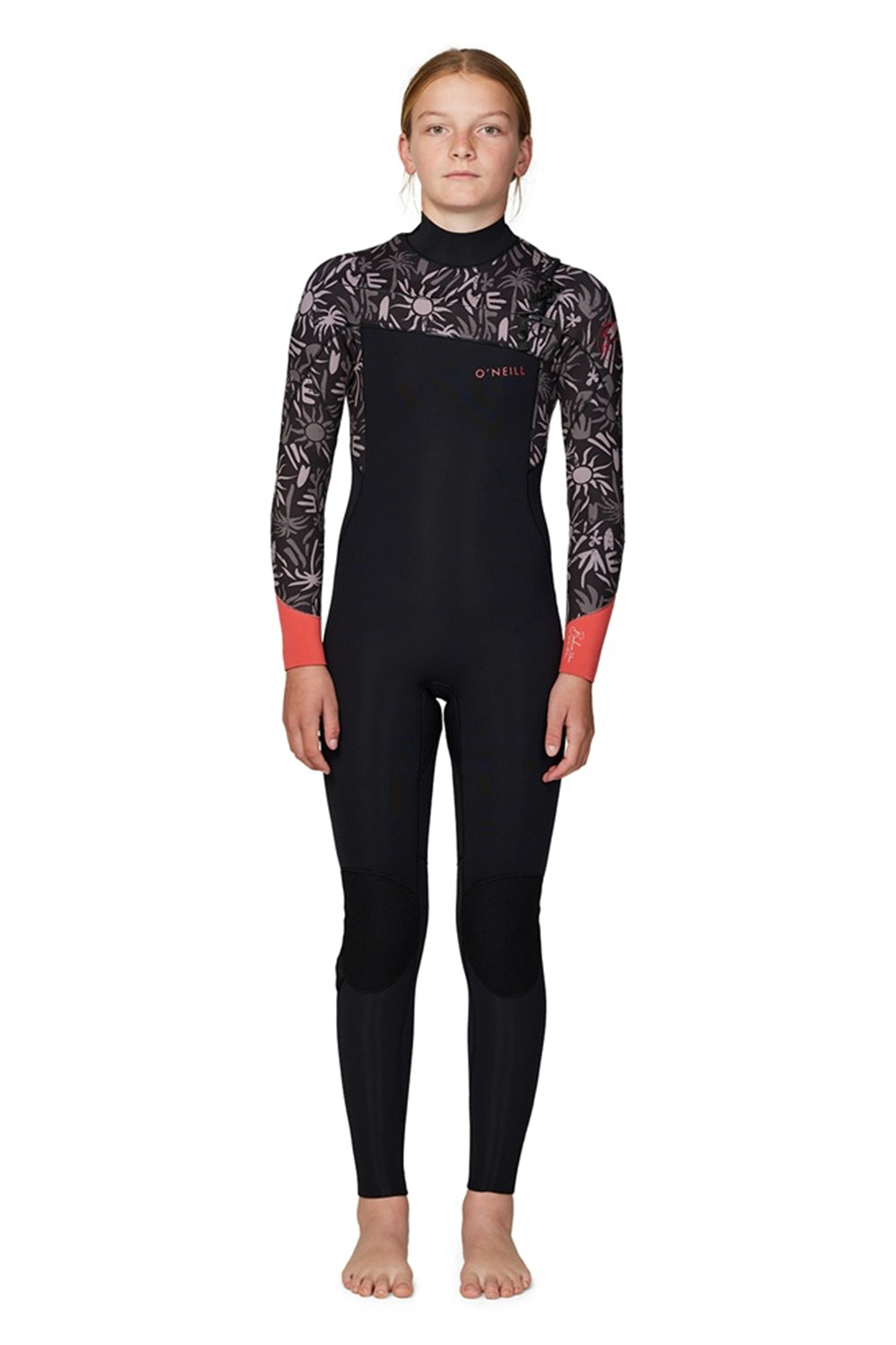 O'Neill Girls Bahia Chest Zip Full 3/2mm Steamer