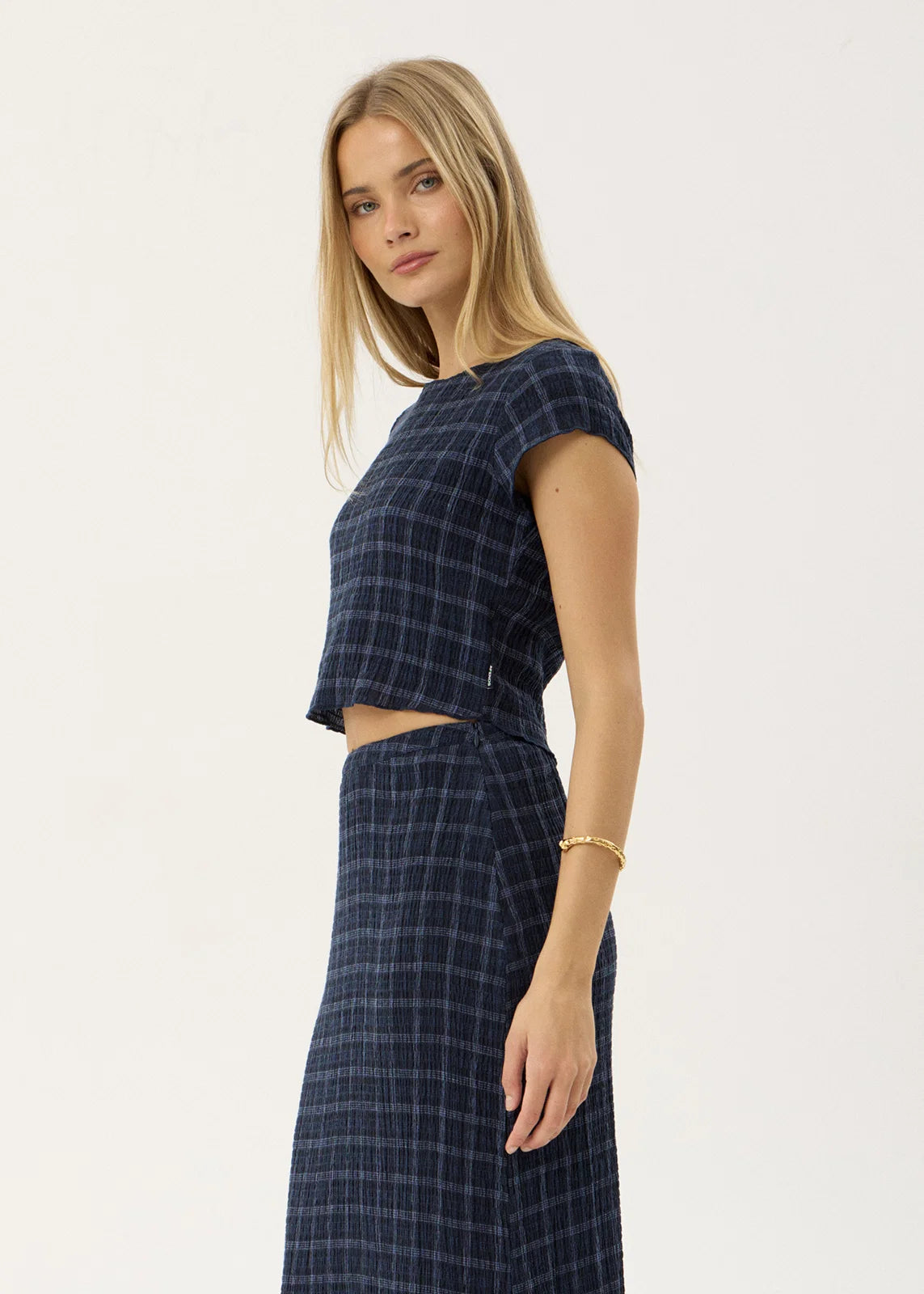 Afends Darcy Seersucker Top