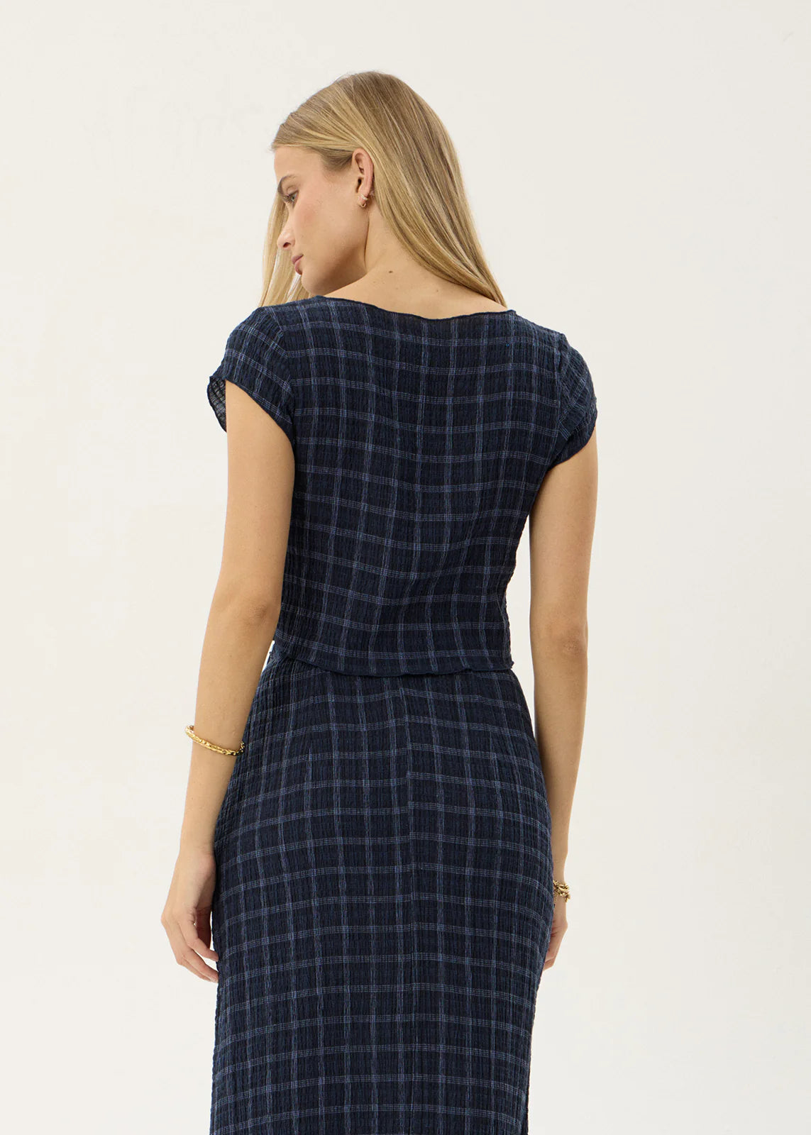 Afends Darcy Seersucker Top