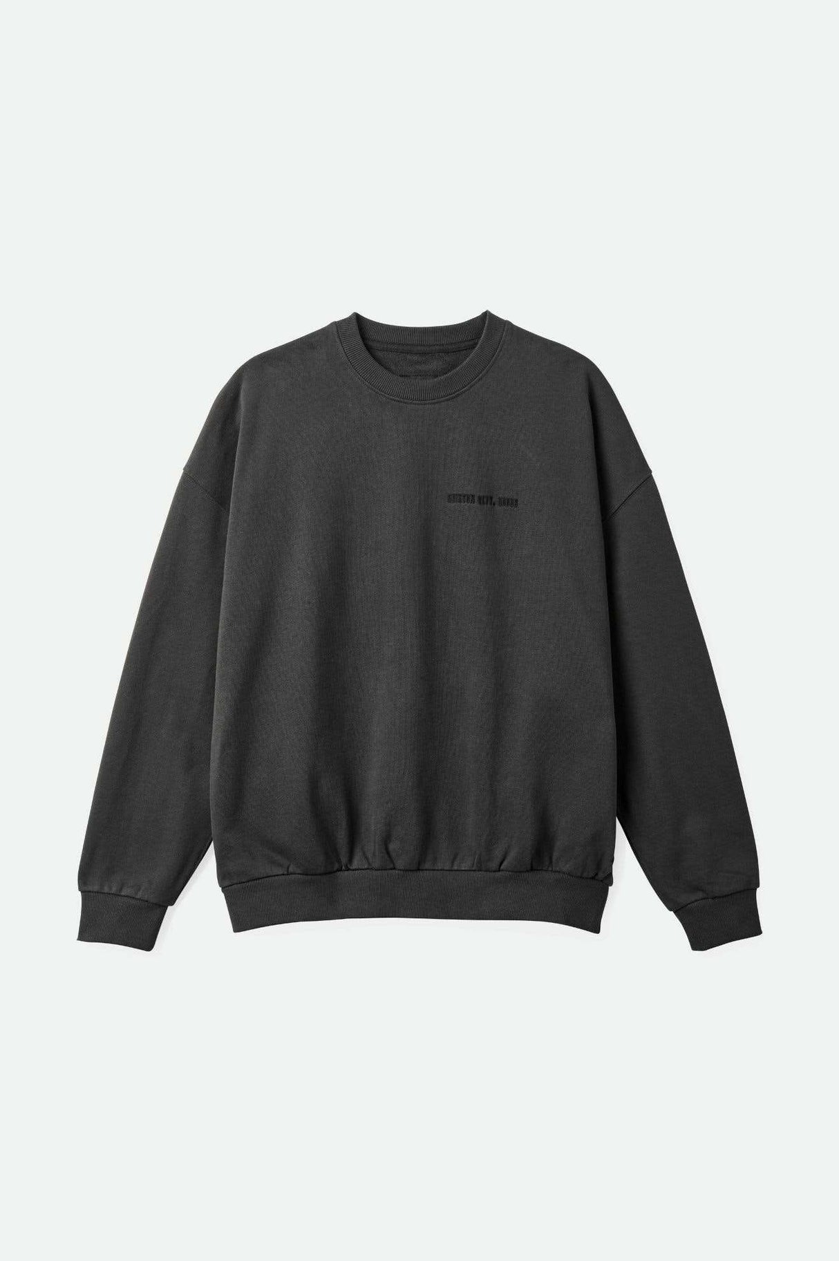 Brixton Embroidered Heavyweight Oversized Crew