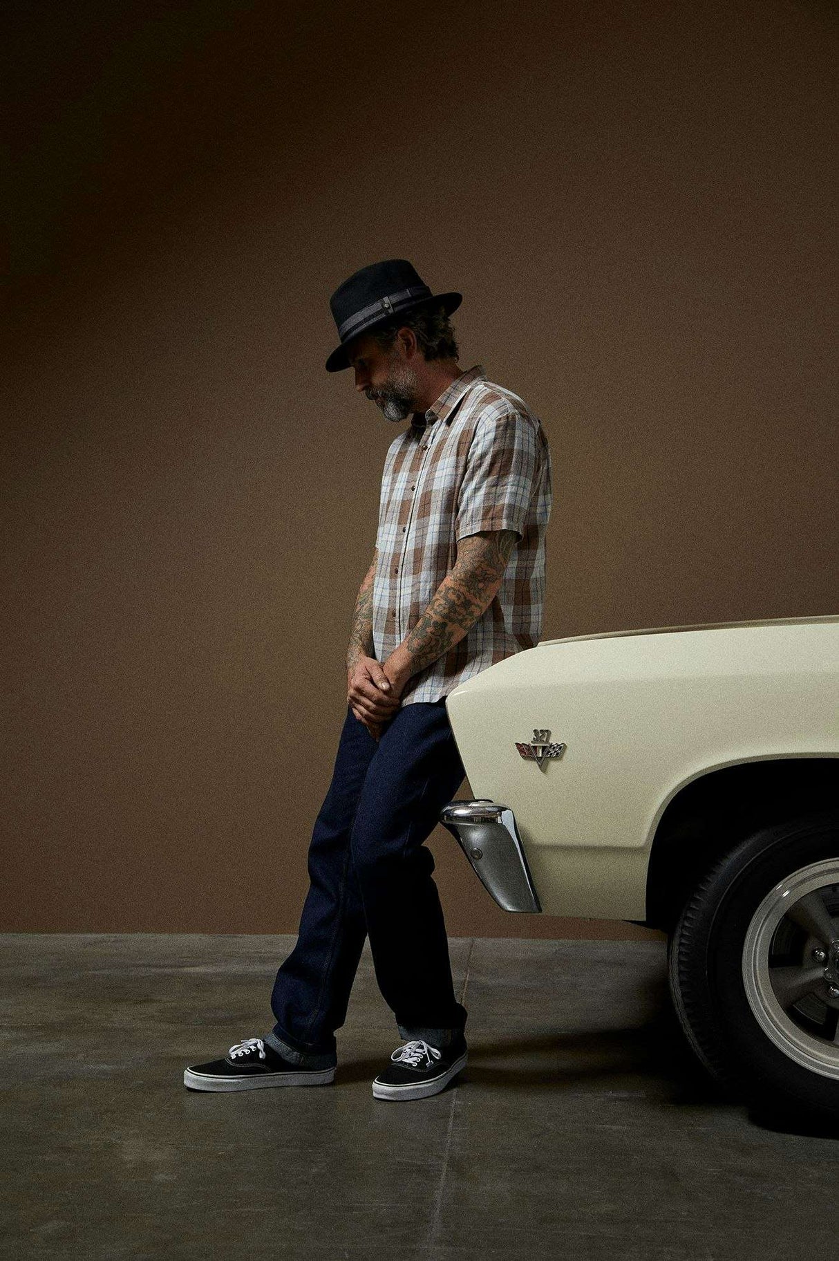 Brixton Cru Linen Blend Relaxed Short Sleeve Woven Shirt