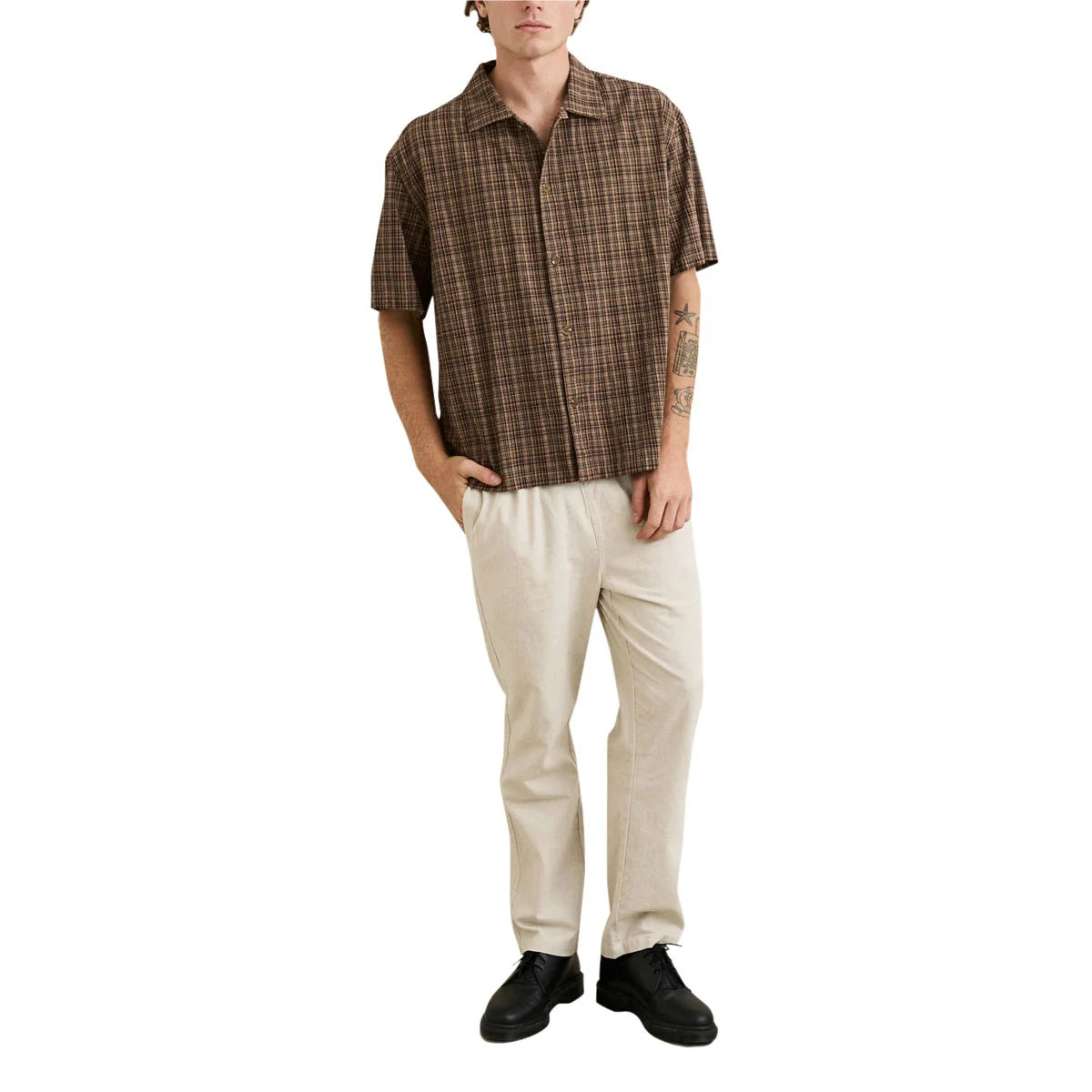 Rhythm Relaxed Brady Check Short Sleeve Shirt