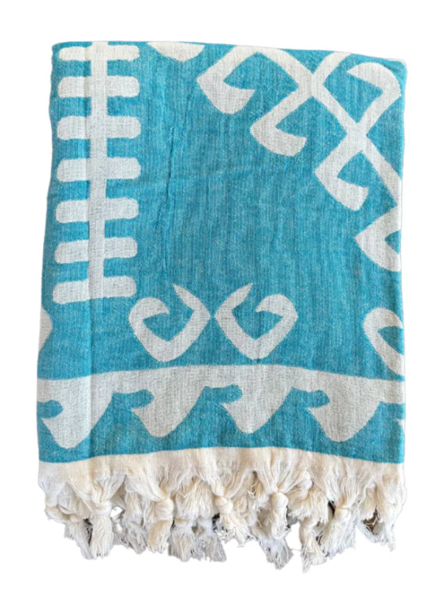 Salty Shadows Aztec Turkish Towel