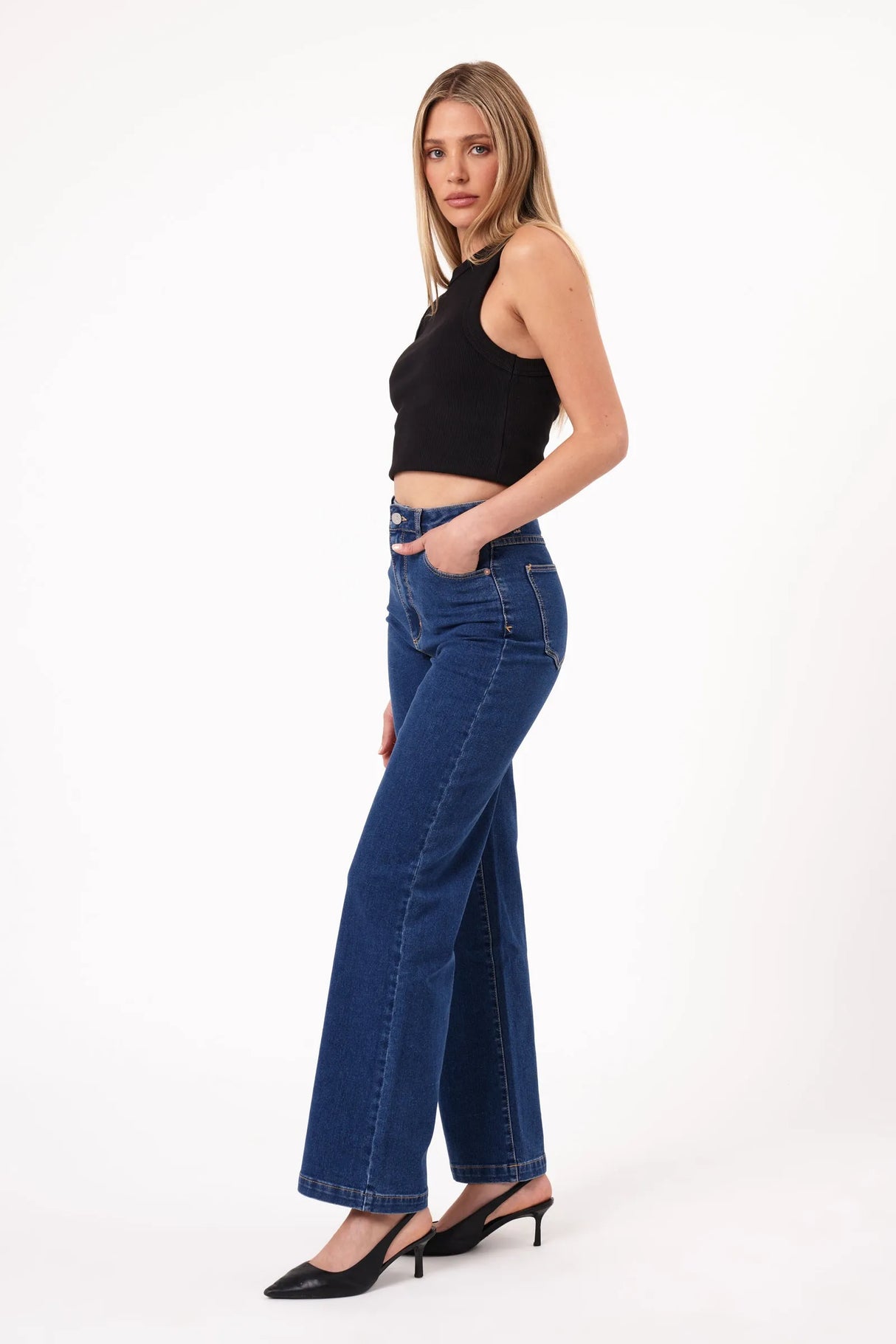 Abrand Womens 94 High Wide Ruth Jeans