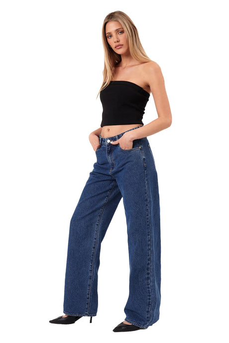 Abrand Womens 95 Mid Baggy Jeans - Bella
