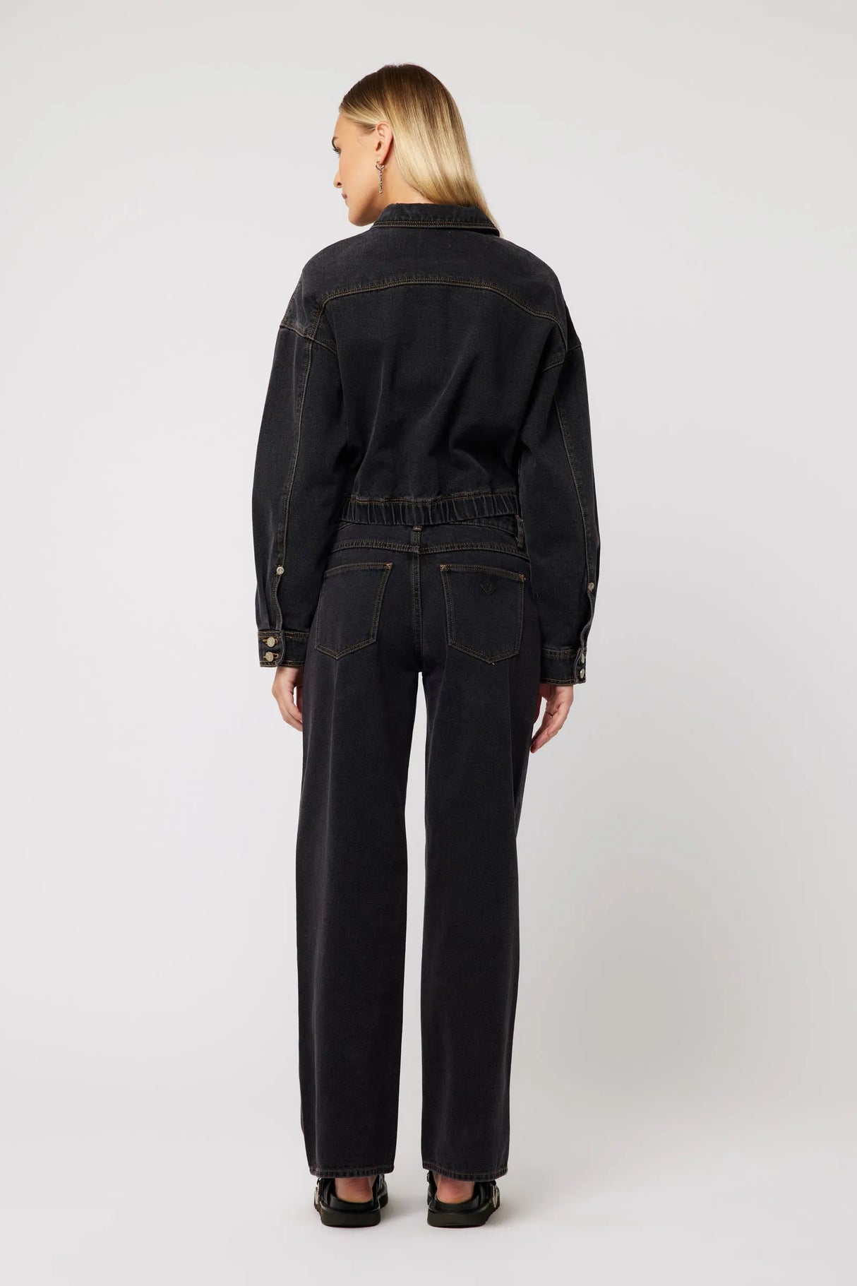 Abrand Womens Denim Bomber Jacket Cara