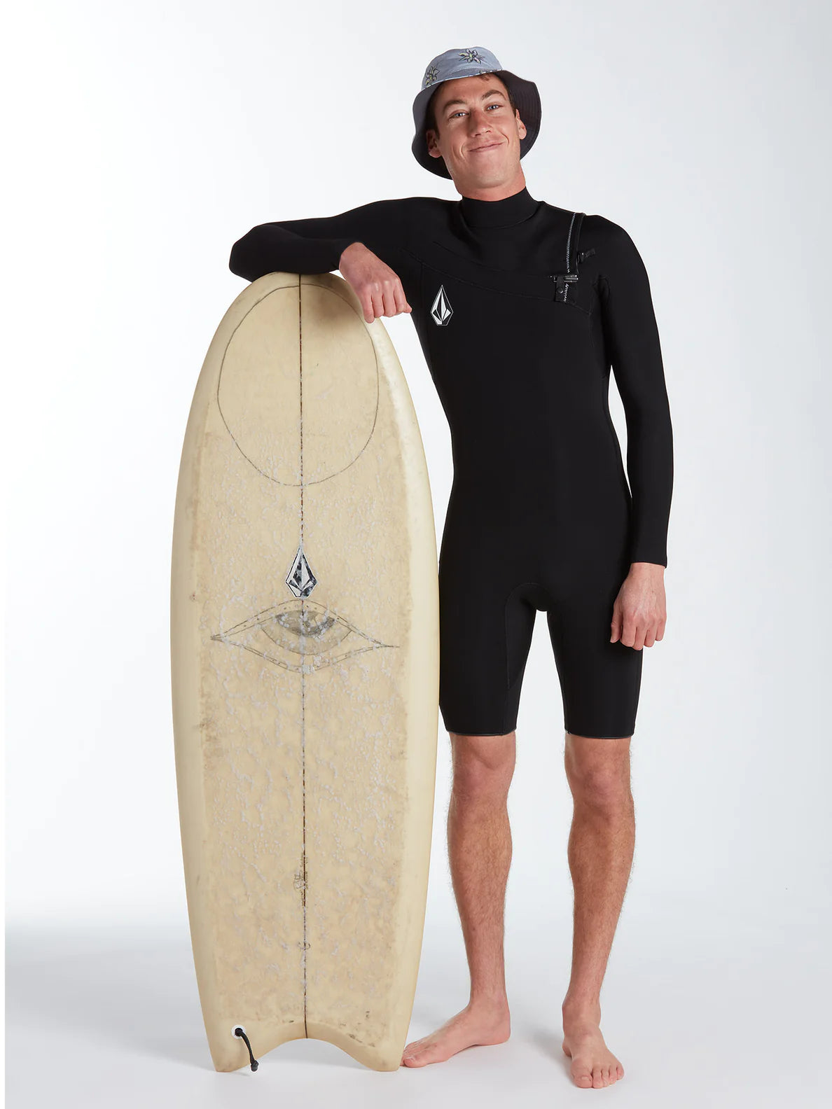 Volcom Mens 2/2mm Long Sleeve Chest Zip Springsuit