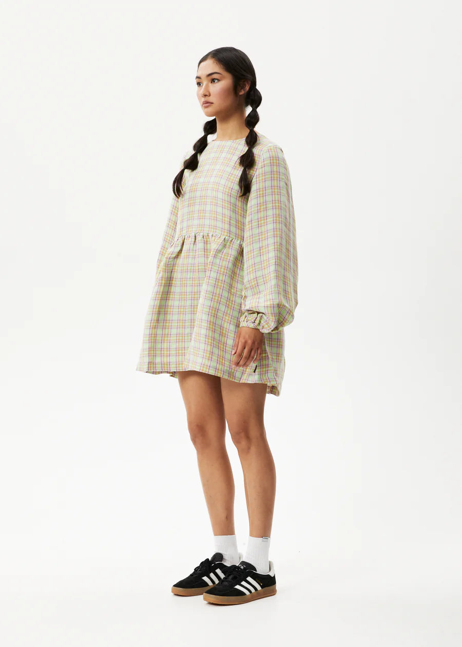 Afends Womens Kali Long Sleeve Mini Dress