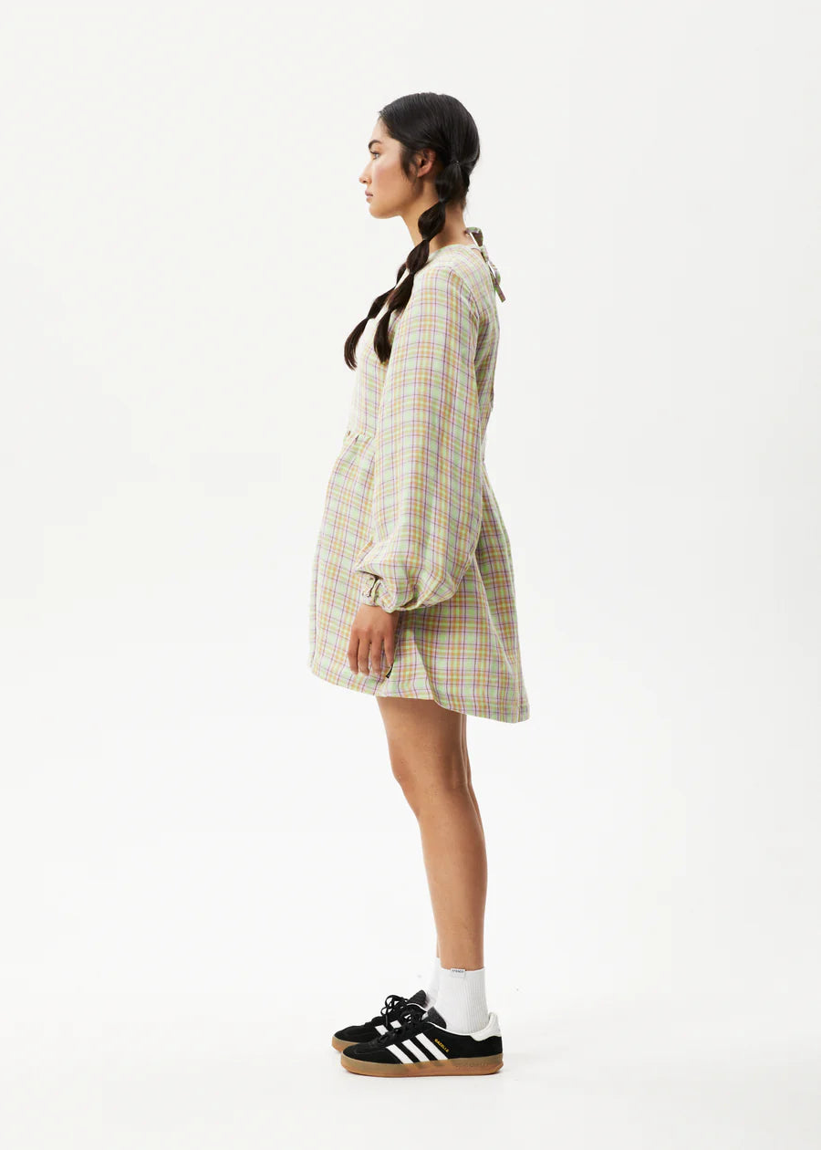 Afends Womens Kali Long Sleeve Mini Dress