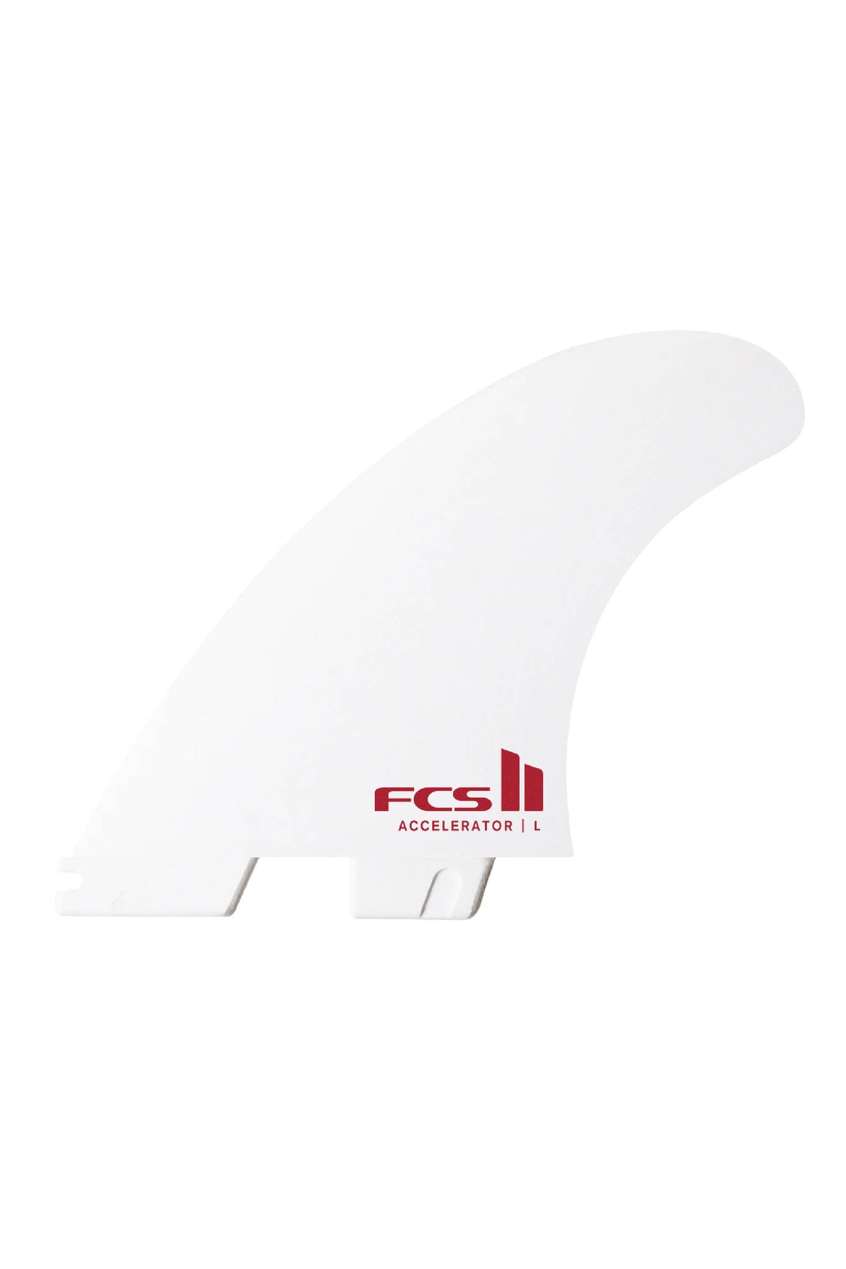 FCS 2 White Accelerator PC Thruster Fin Set