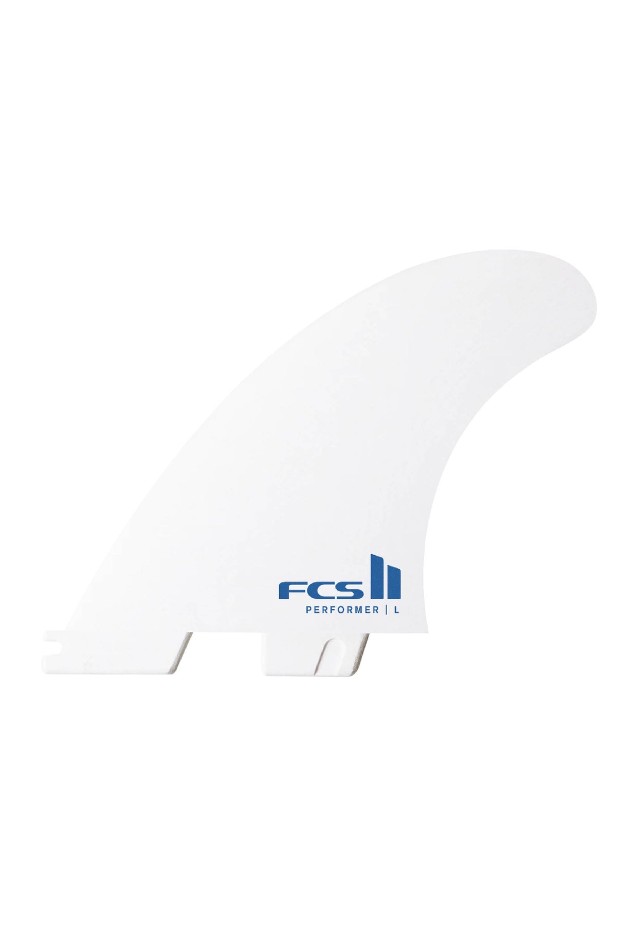 FCS 2 White Performer PC Thruster Fin Set