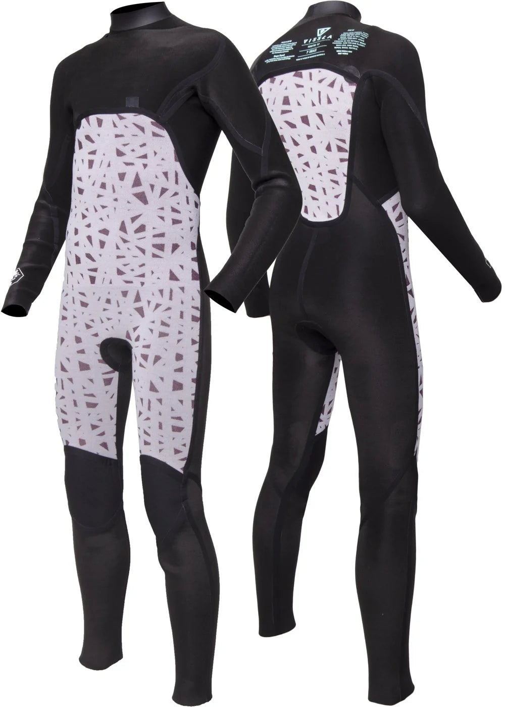 Vissla Boys 7 Seas Boys 4/3mm Full Chest Zip Wetsuit