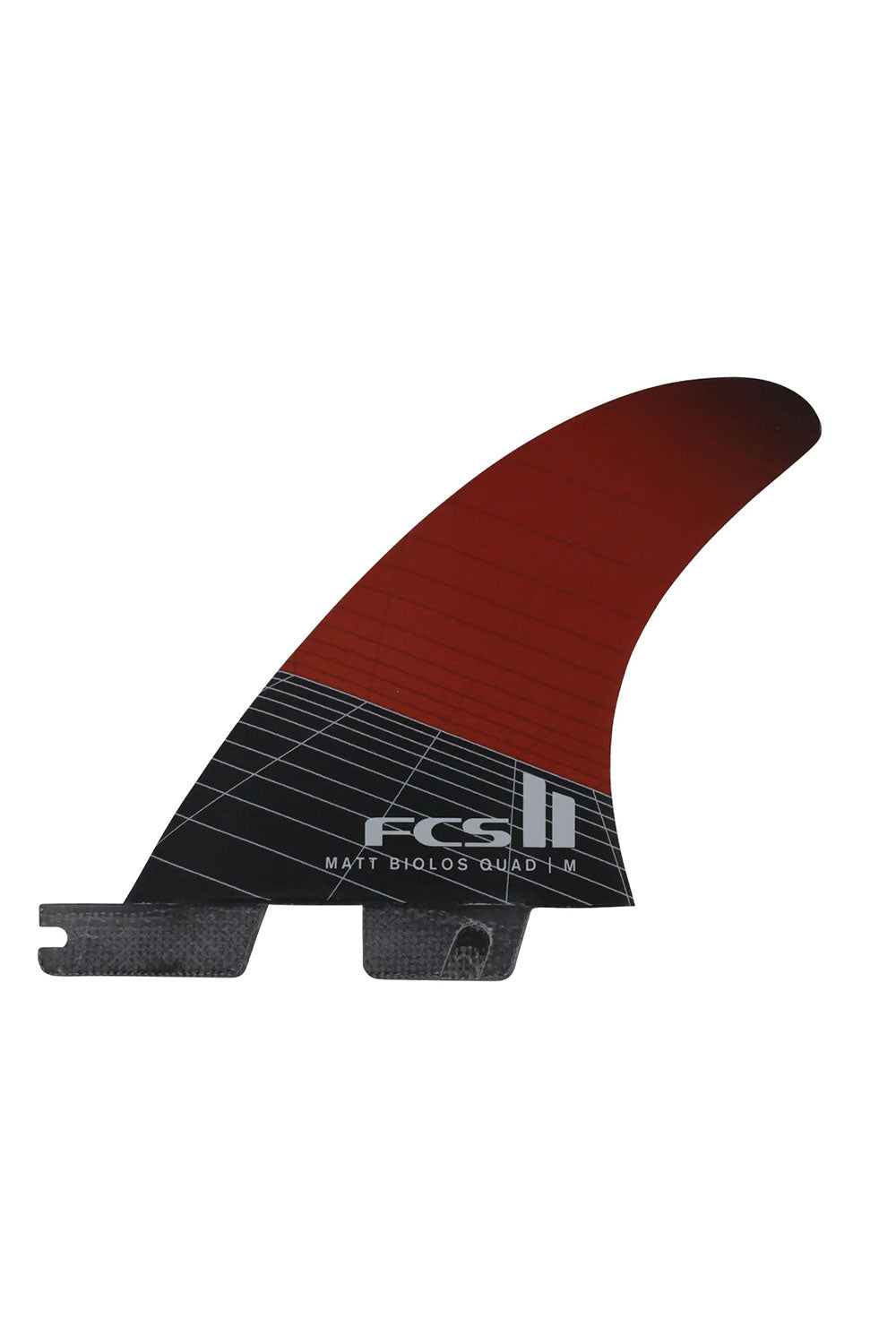 FCS 2 Matt Biolos PC Carbon Quad Rear Fin Set