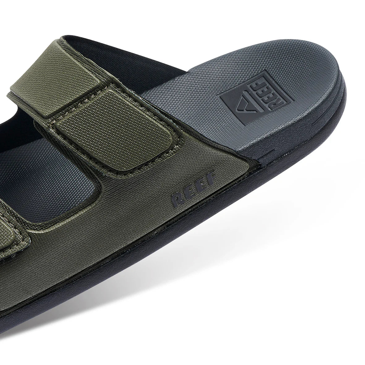 Reef Mens Cushion Tradewind Slides Olive