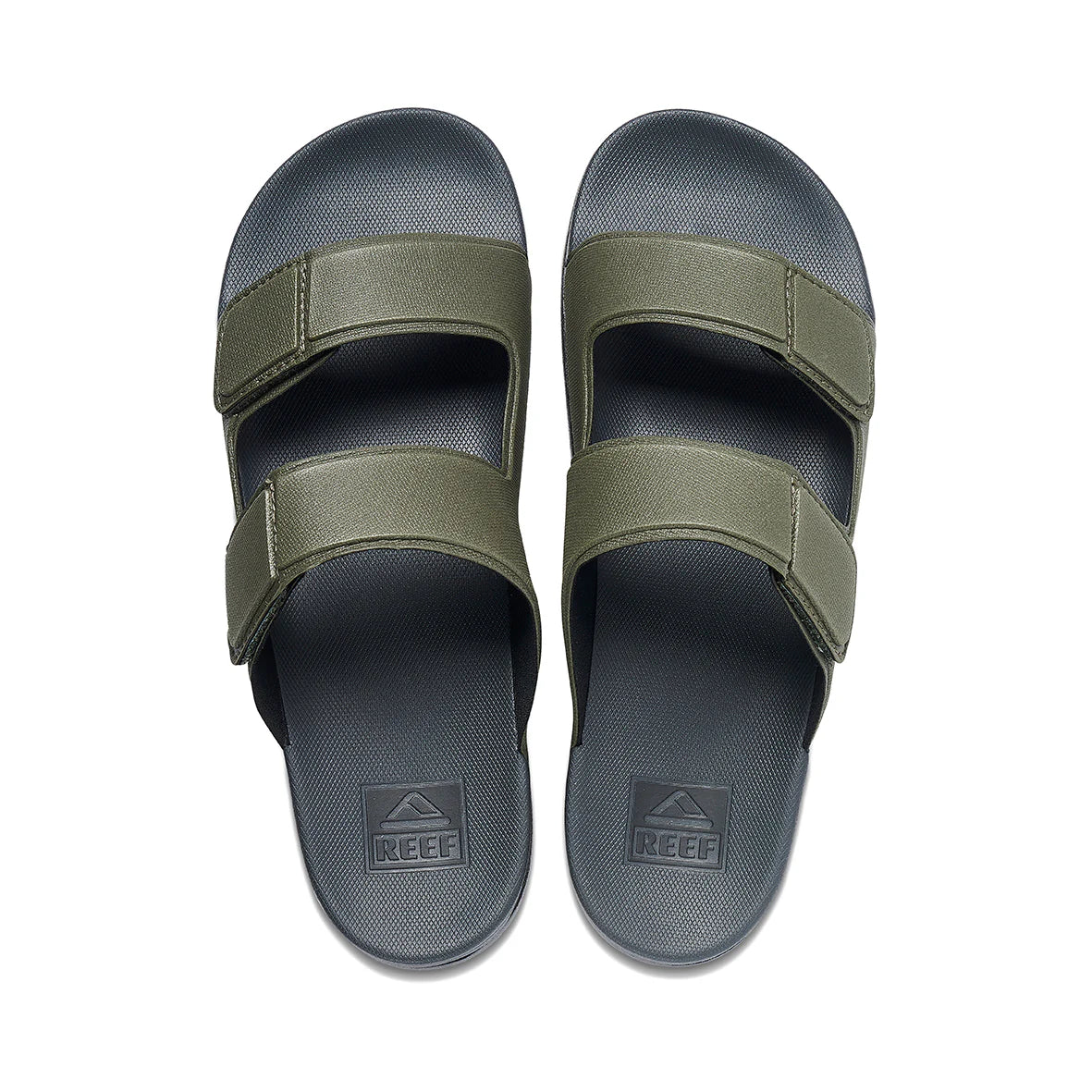 Reef Mens Cushion Tradewind Slides - Olive