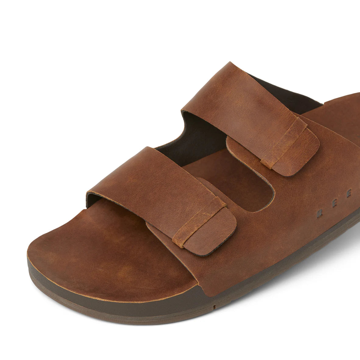 Reef Mens Ojai Two Bar Sandals - Dark Brown