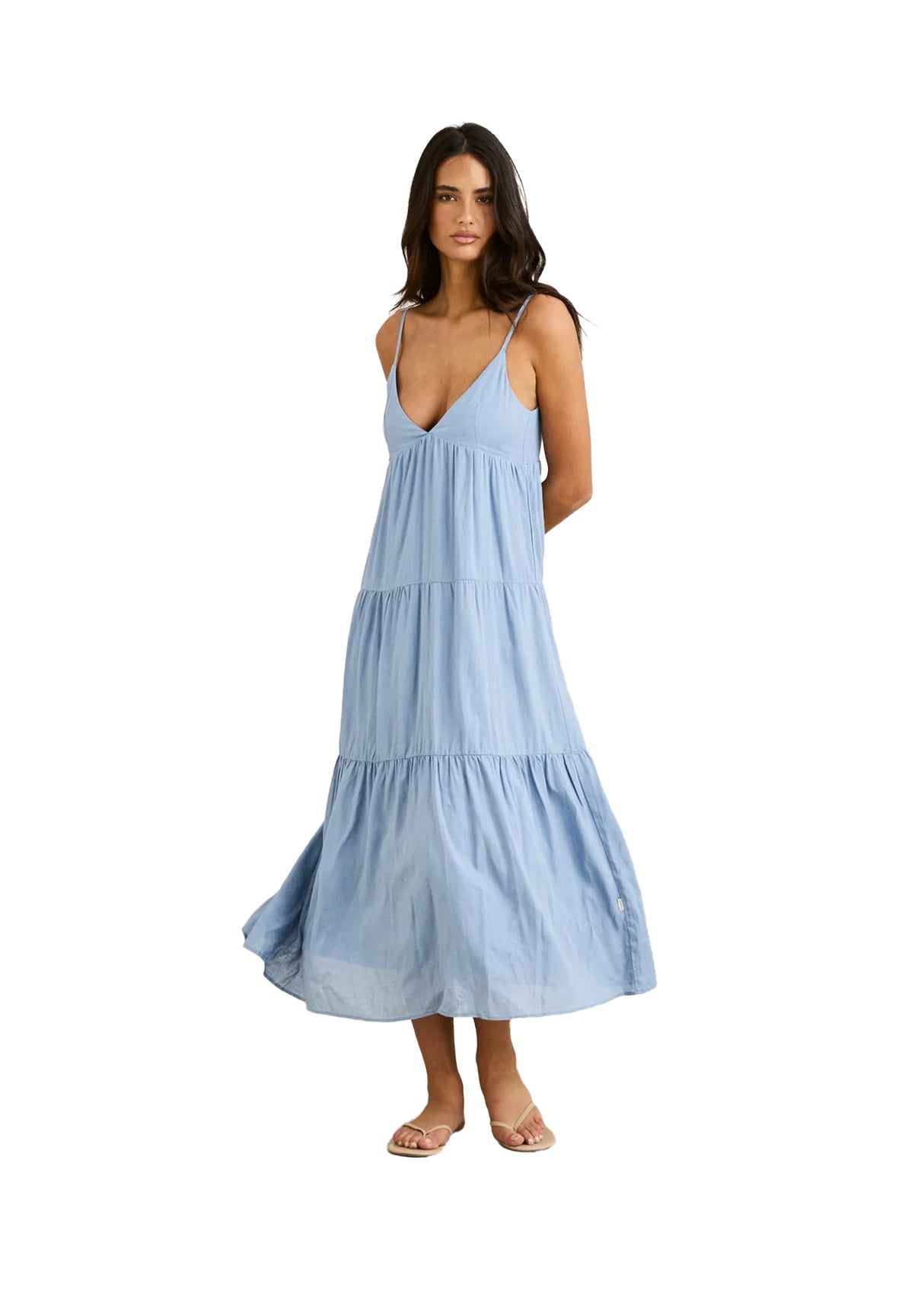Rhythm Classic Tiered Midi Dress