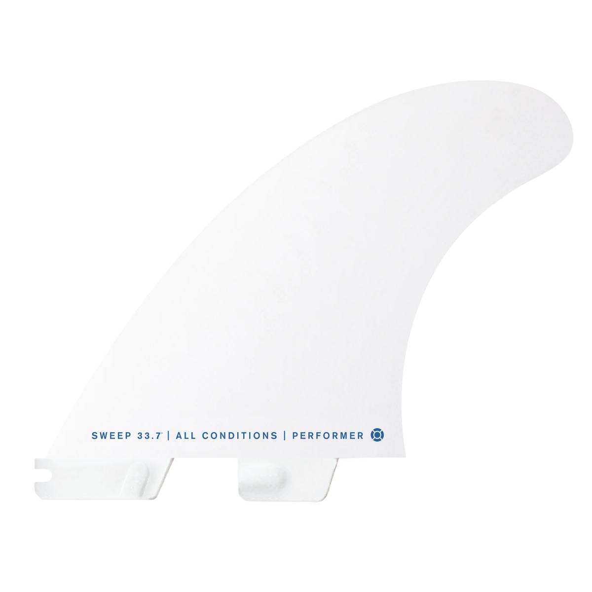 FCS 2 White Performer PC Thruster Fin Set
