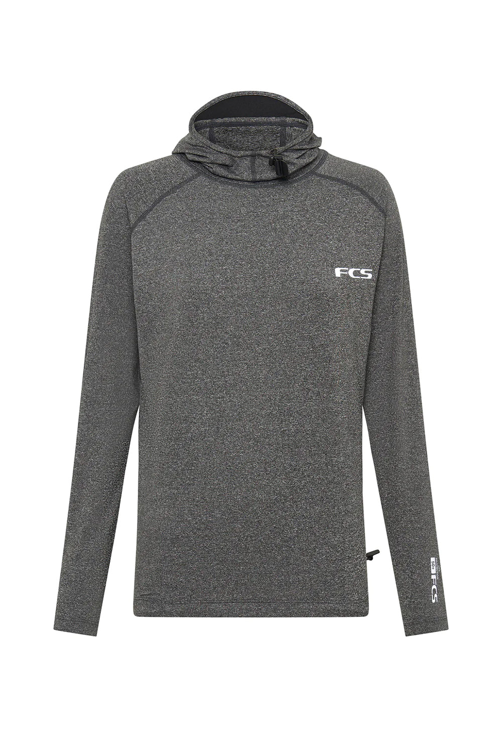 FCS Mens Essential Hooded Long Sleeve Rash Vest