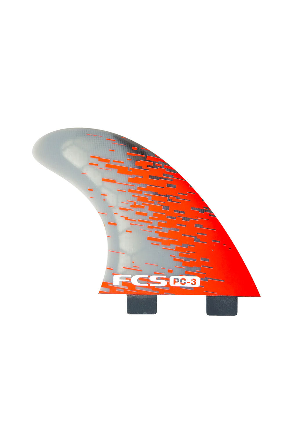 FCS PC-3 Small Tri Fin Set - Red Smoke