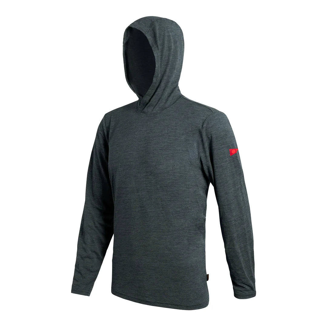 Florence Marine X Mens Airtex Long Sleeve Hooded Shirt