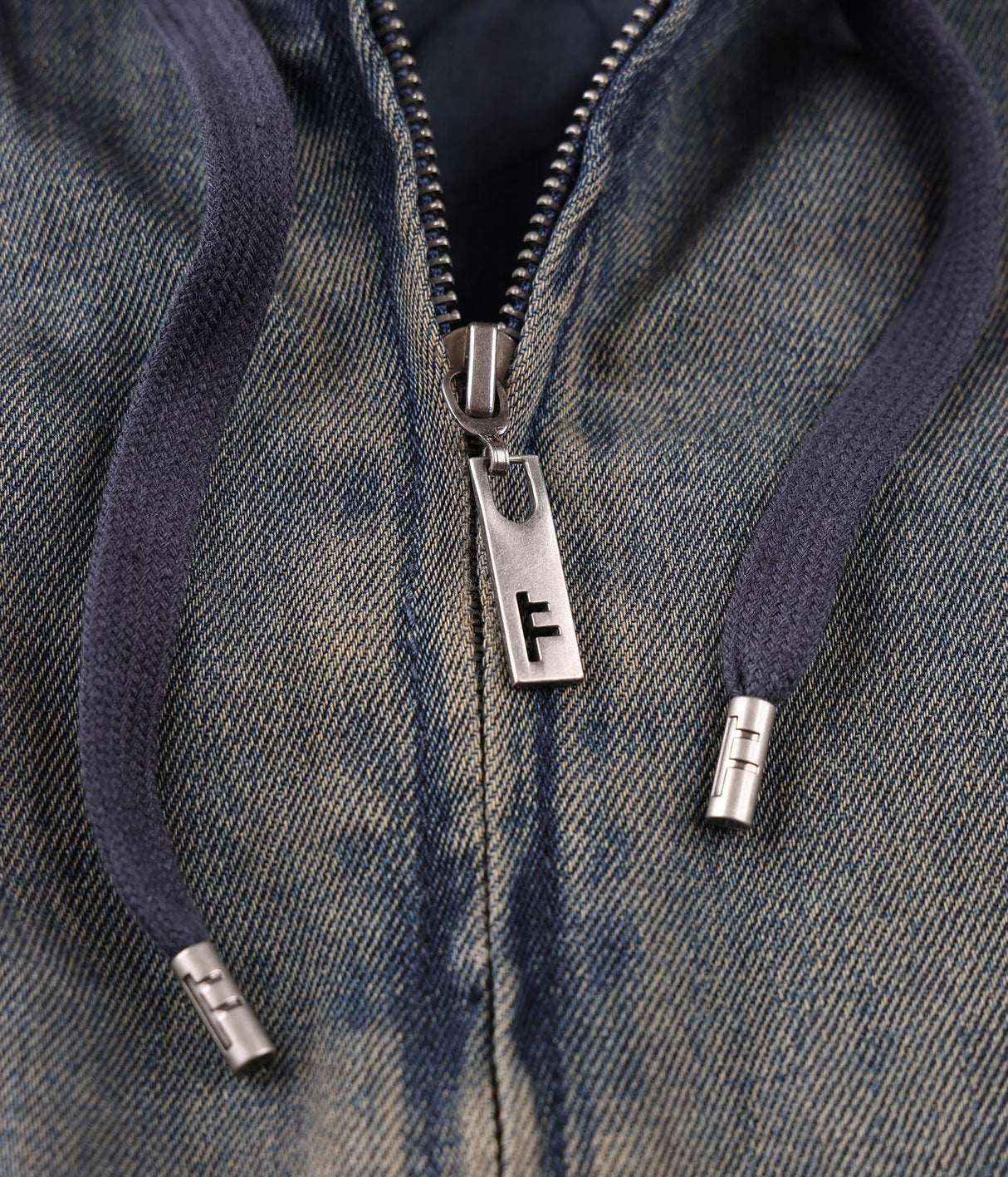 Former Enigma Hooded Denim Jacket