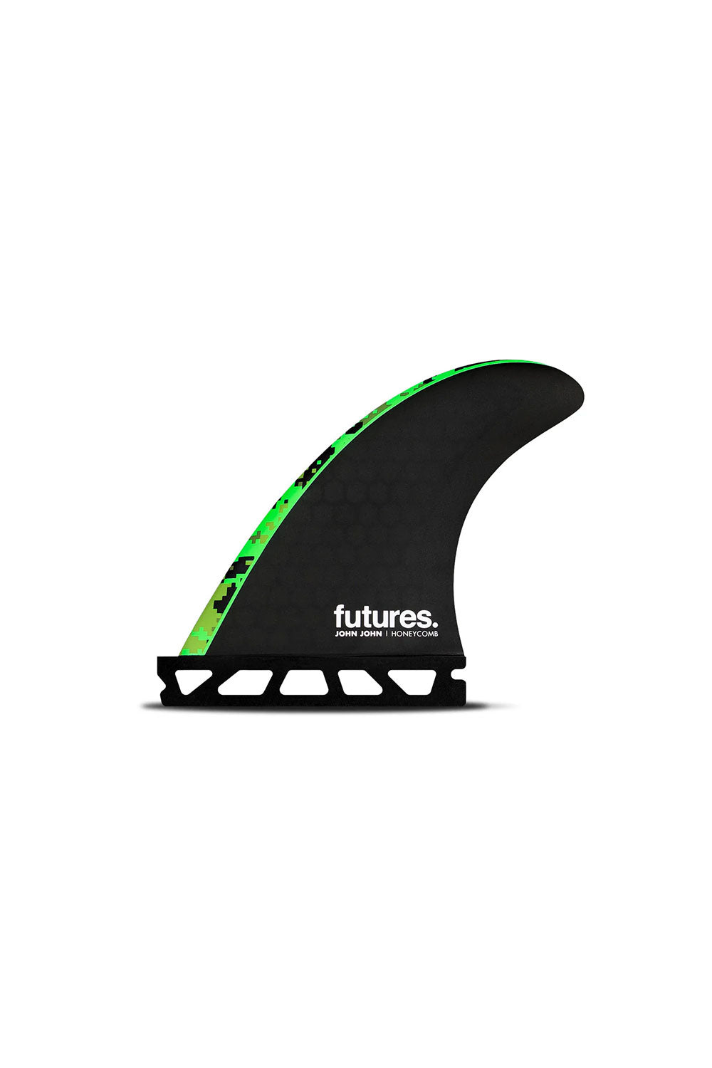 Futures Fins JJF Honeycomb GROM Thruster Fin Set - Black/Green