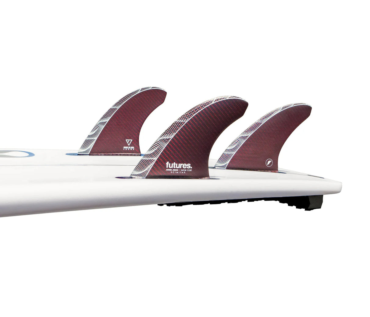 Futures Fins John John Florence JJF Scimitar Vapor Core Thruster Fin Set