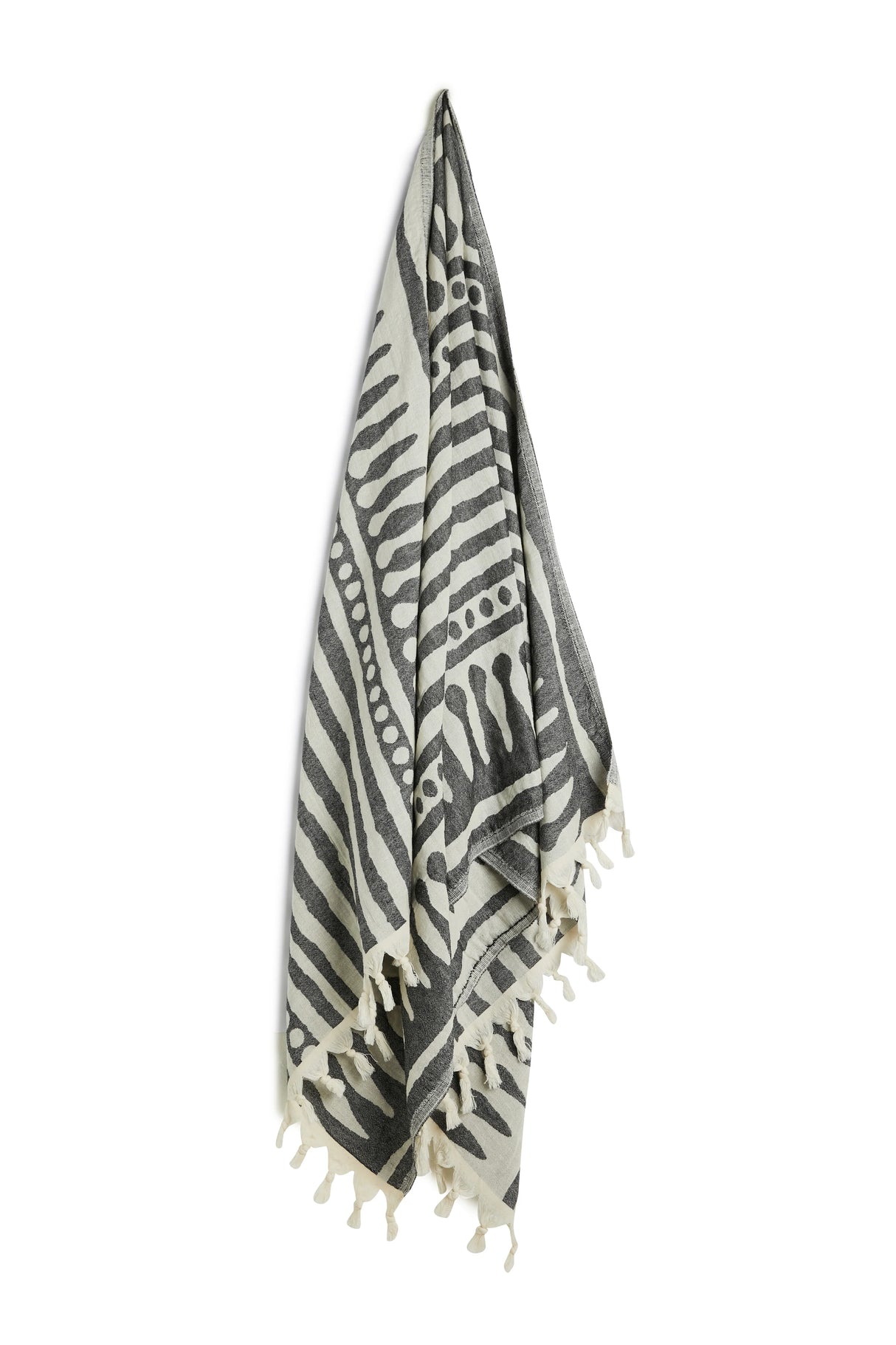 Salty Shadows Stripe Two Tone Turkish Towel