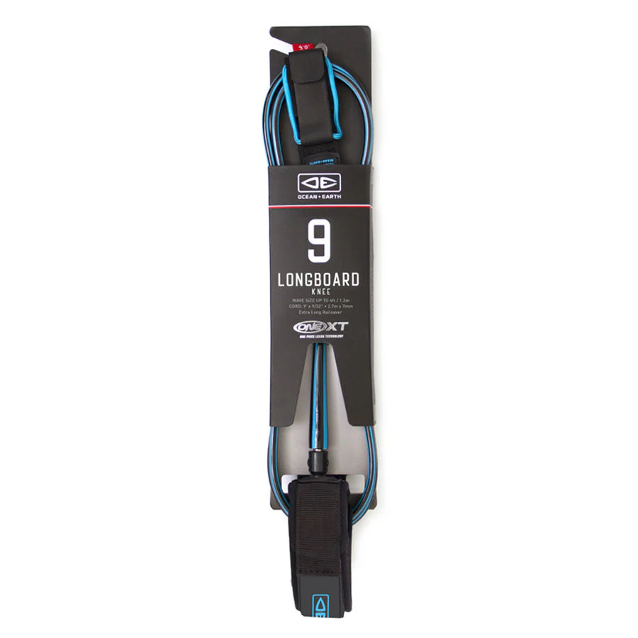 9ft Ocean & Earth One XT Longboard Knee Premium Leash
