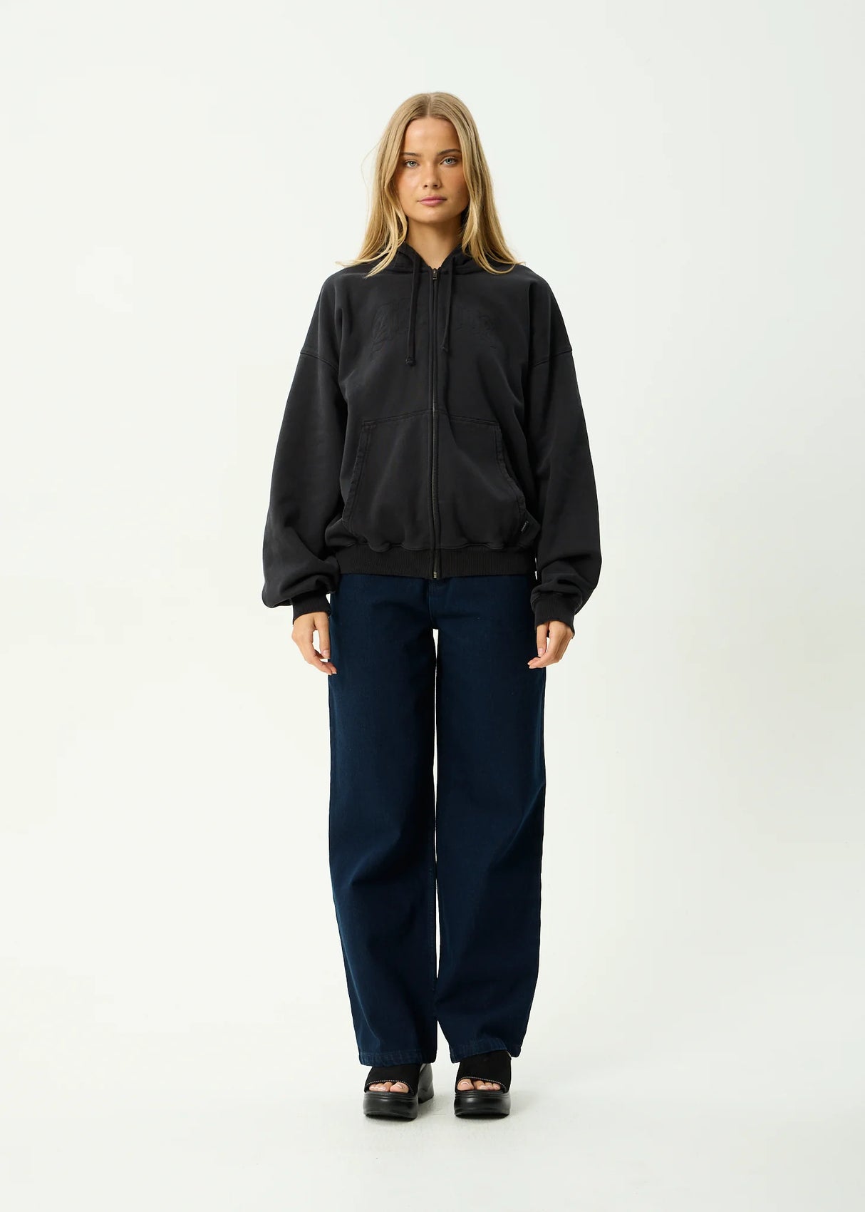 Afends Residence Heavyweight Boxy Zip Hood