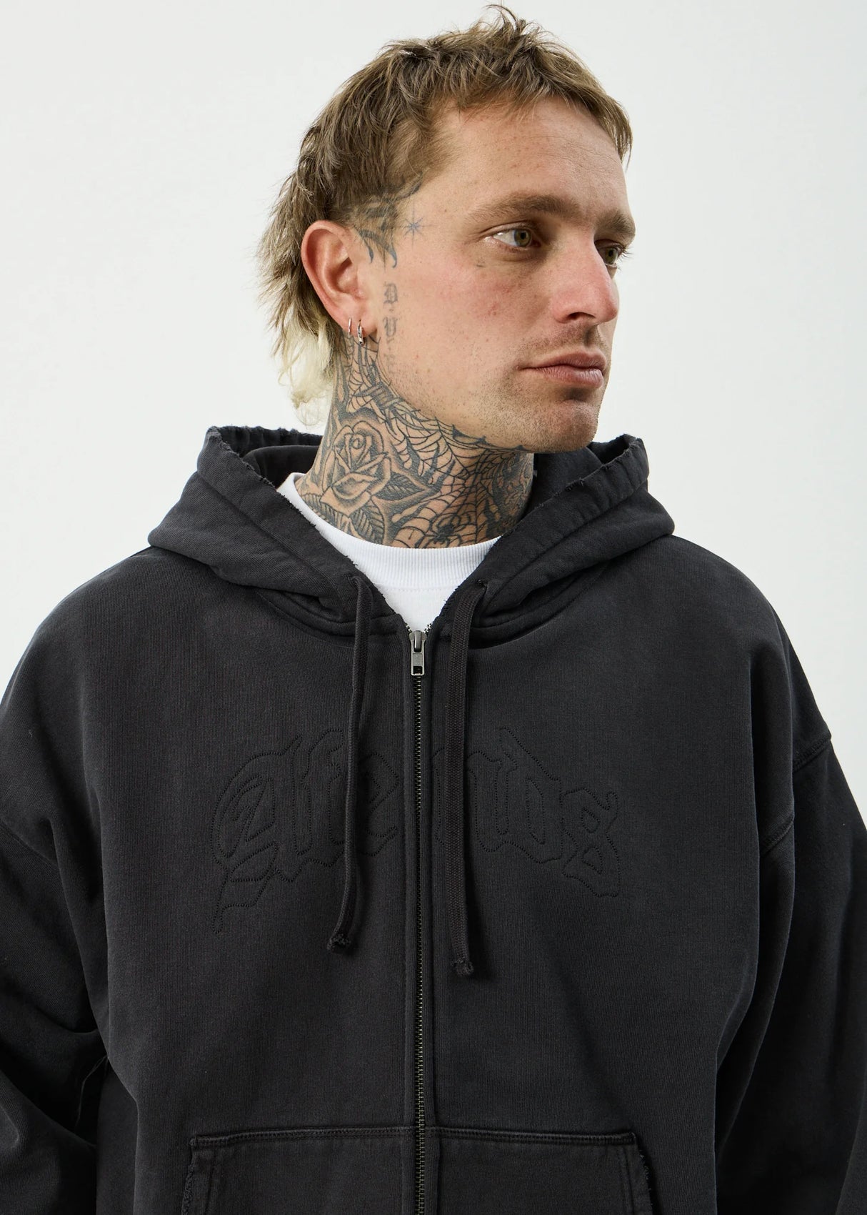 Afends Residence Heavyweight Boxy Zip Hood