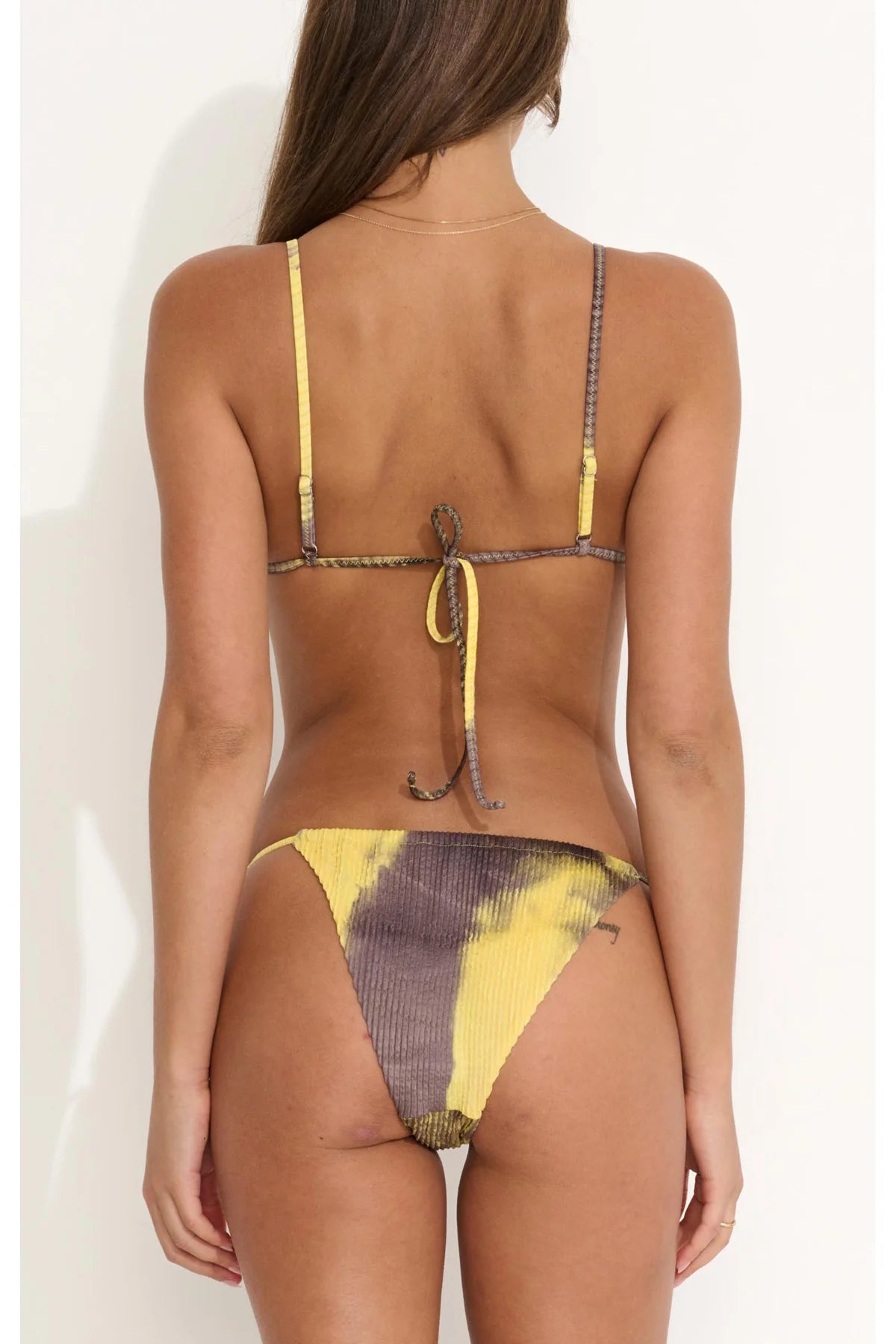 MISFIT Slow Focus Ruched Bikini Bottom - Chocolate