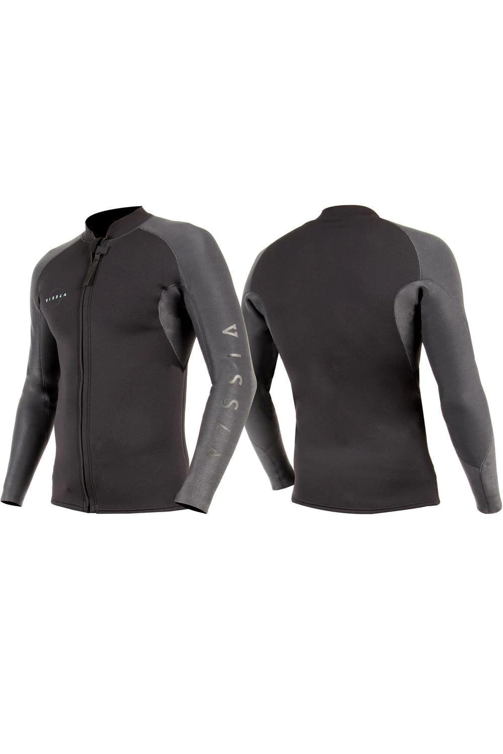 Vissla Mens High Seas 2mm Front Zip Long Sleeve Wetsuit Jacket