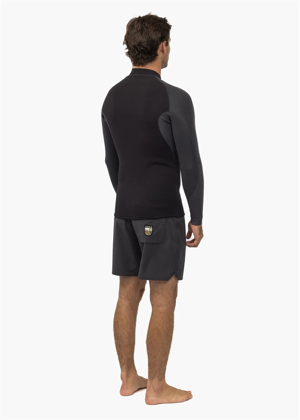 Vissla Mens High Seas 2mm Front Zip Long Sleeve Wetsuit Jacket