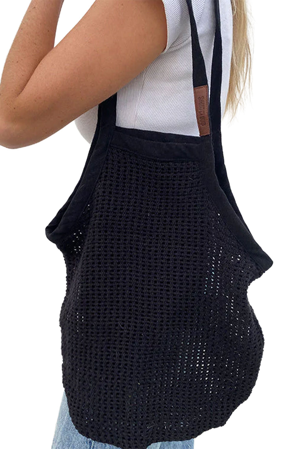 Sand Cloud Net Market Bag Navy