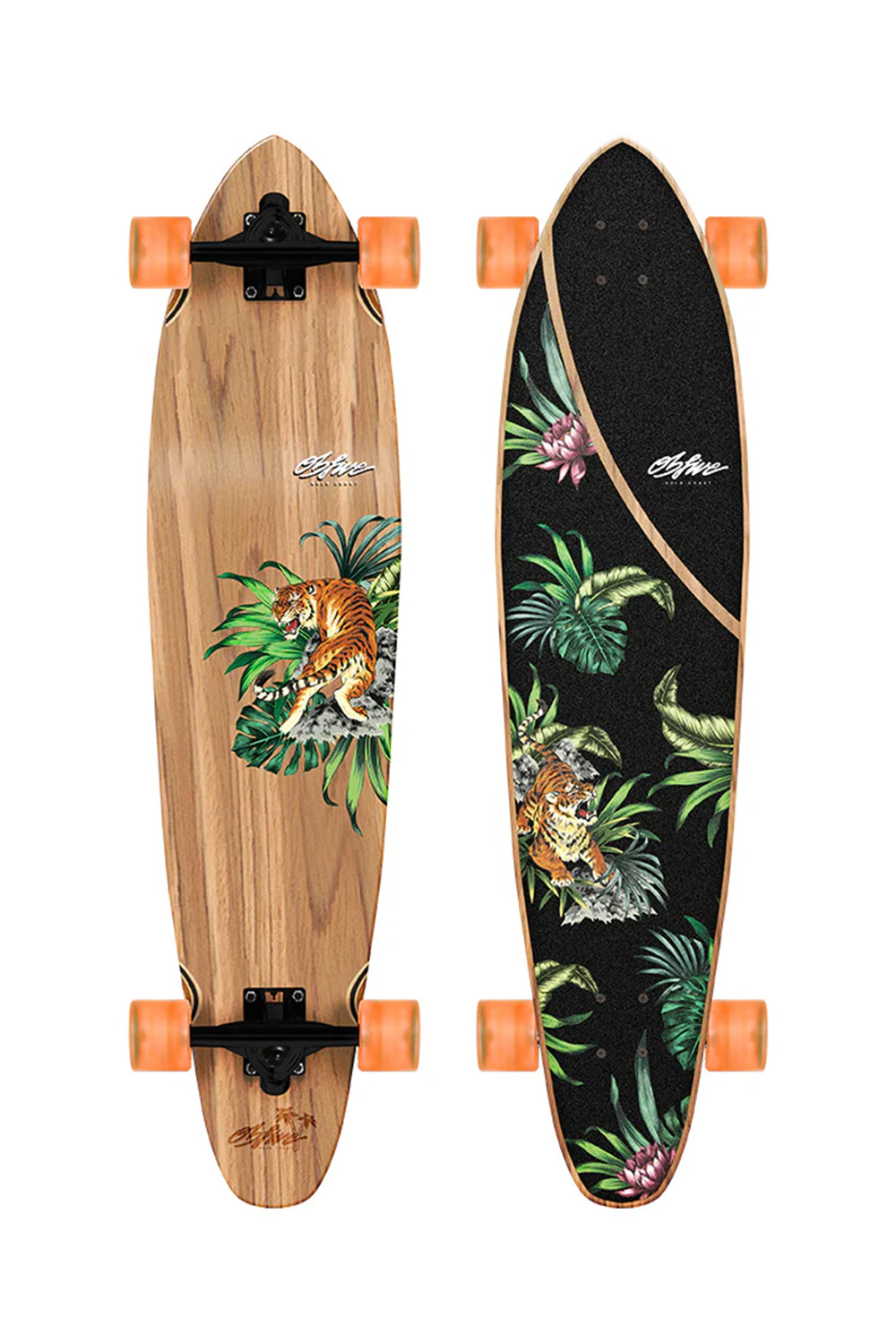OBFive Psyched Tiger Longboard