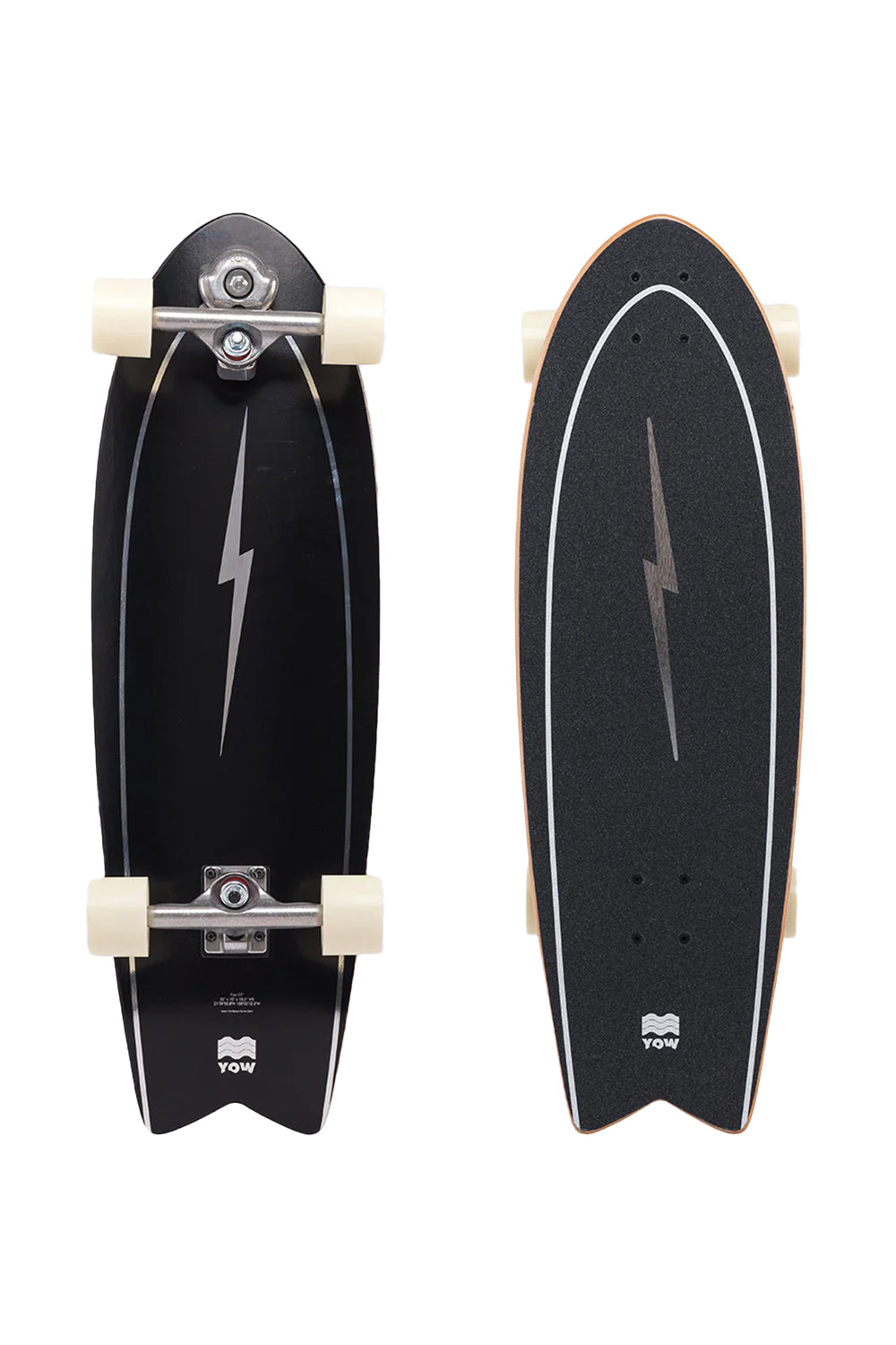 YOW Pipe 32" Power Surfing Series Surfskate - Black