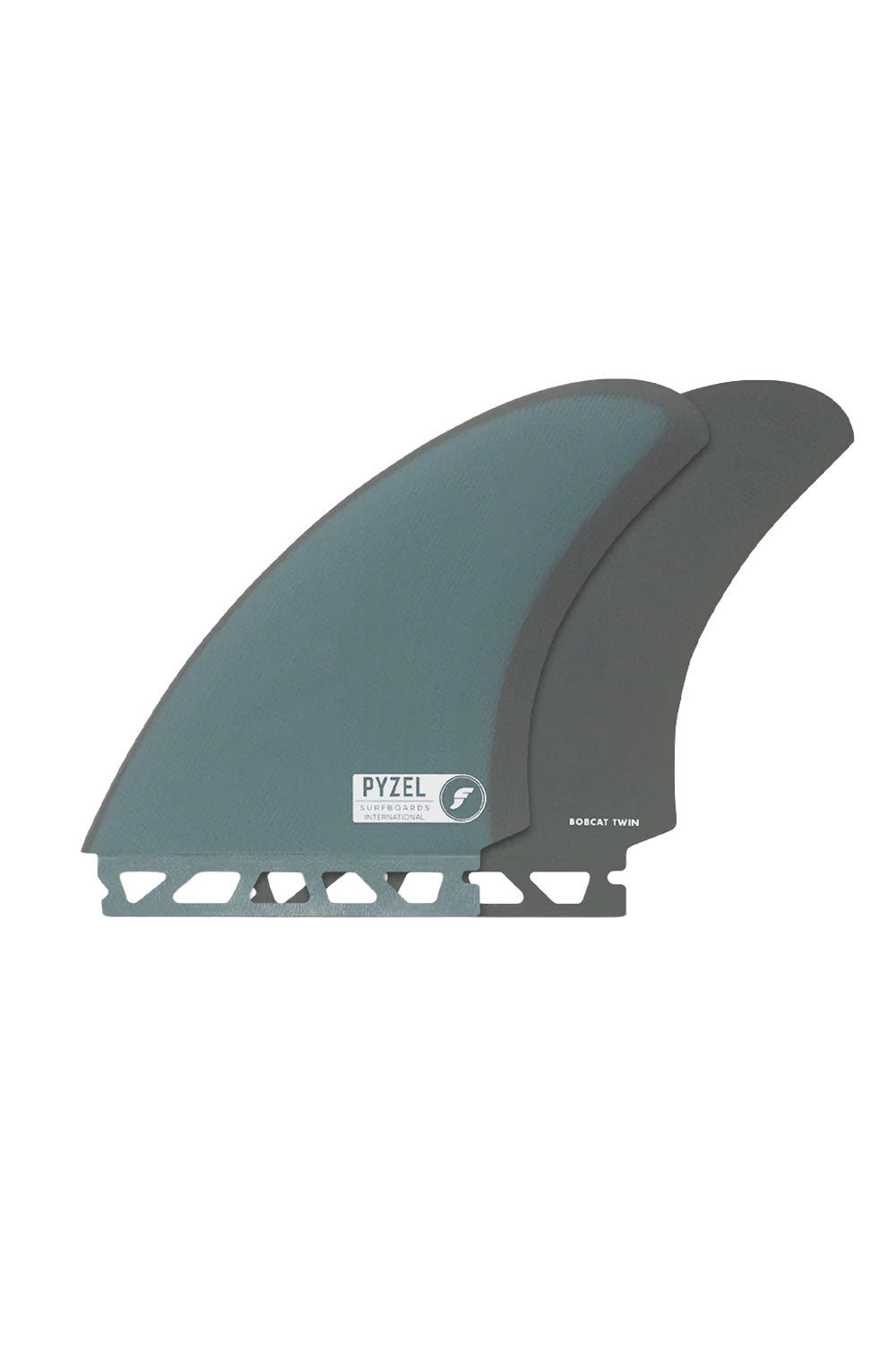 Futures Fins Pyzel Bobcat Twin Fin Set - Blue/Grey