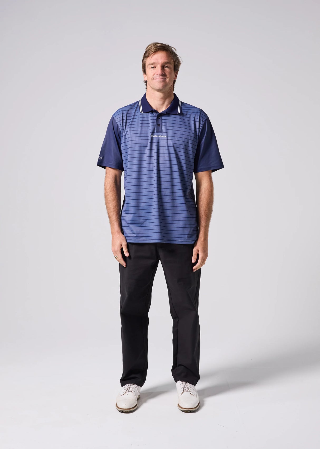 Rivvia Border Relaxed Fit Polo
