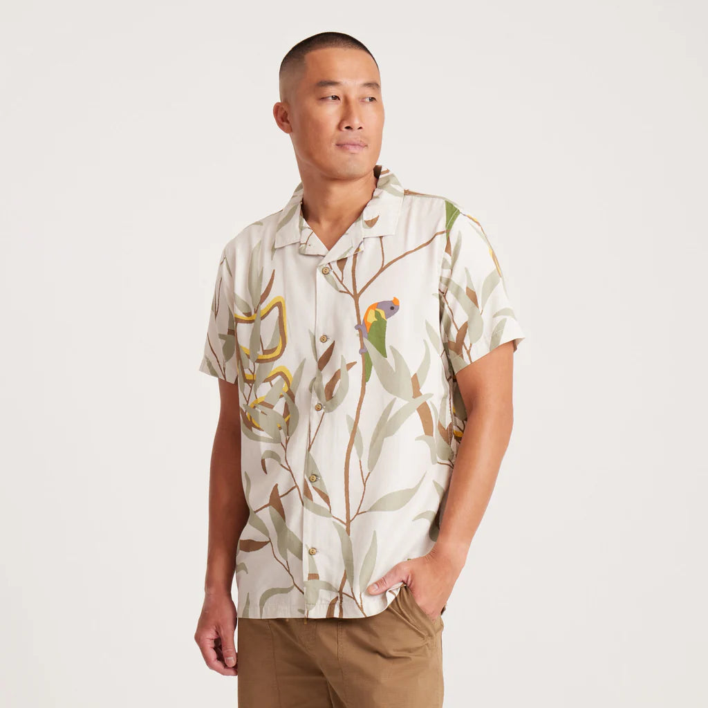 Roark Mens Gonzo Short Sleeve Button Up Shirt