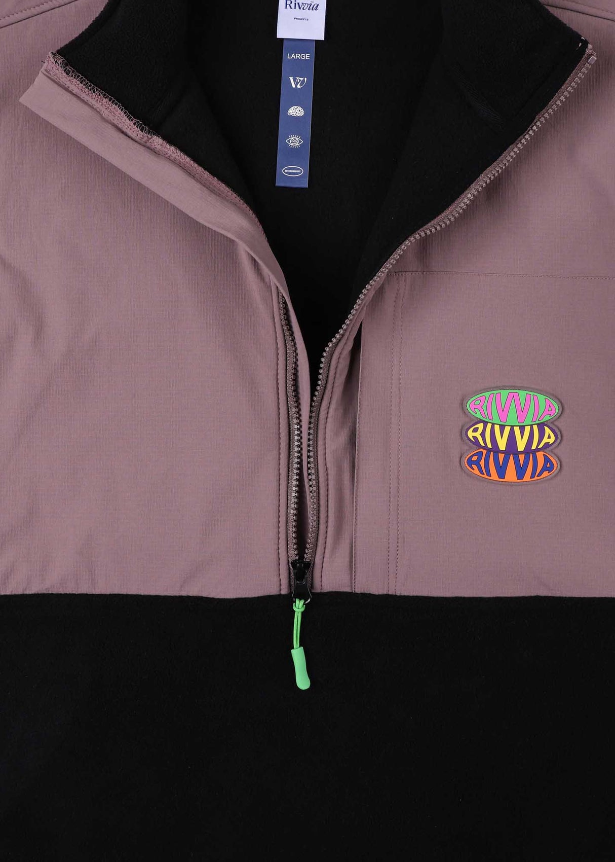 Rivvia Pop Repeat 1/2 Zip Polar Fleece