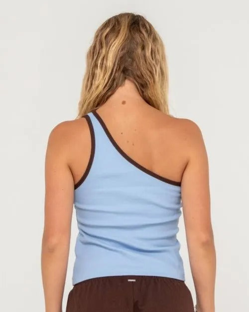Rusty Zoe One Shoulder Tank