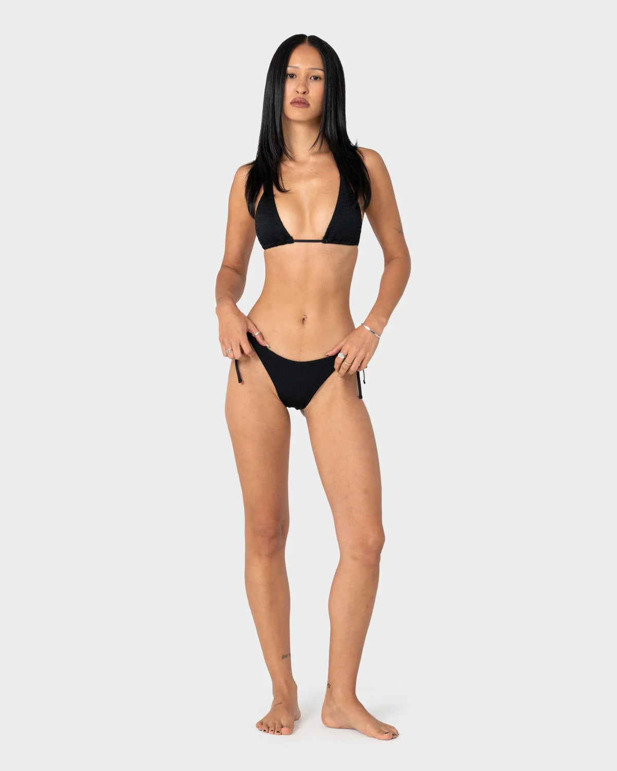 Rusty Cedar Side Tie Midi Bikini Bottom