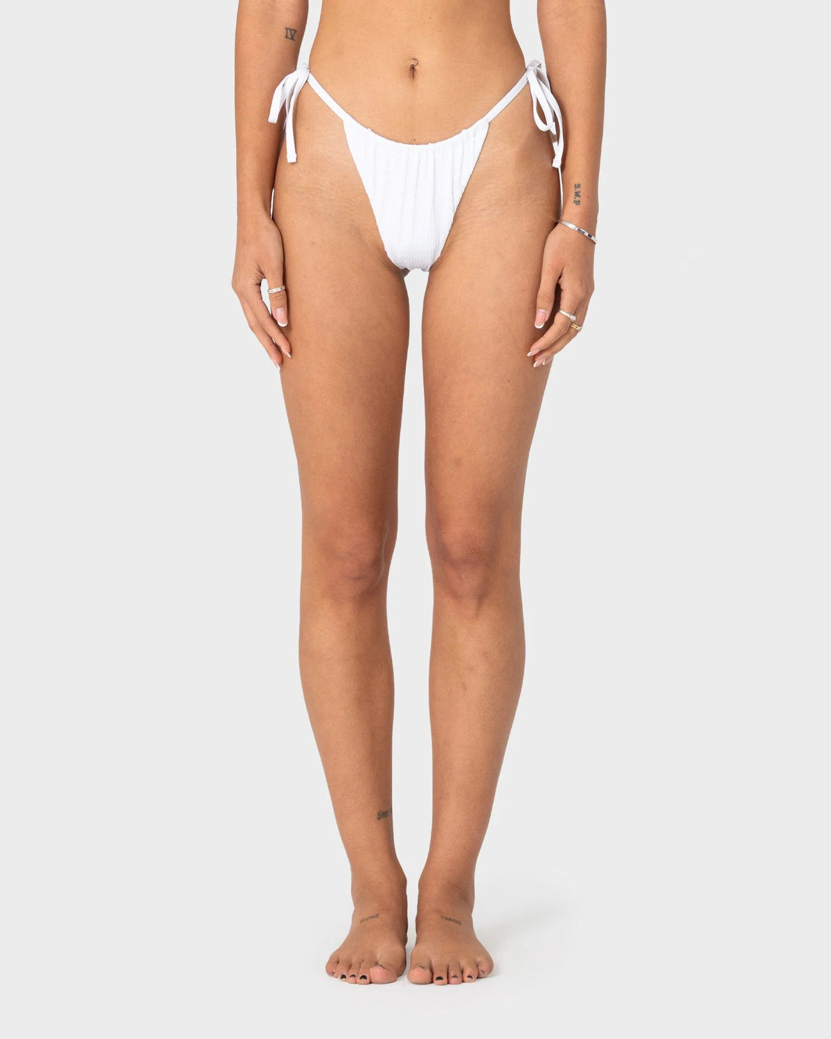Rusty Cedar Side Tie Cheeky Bikini Bottom