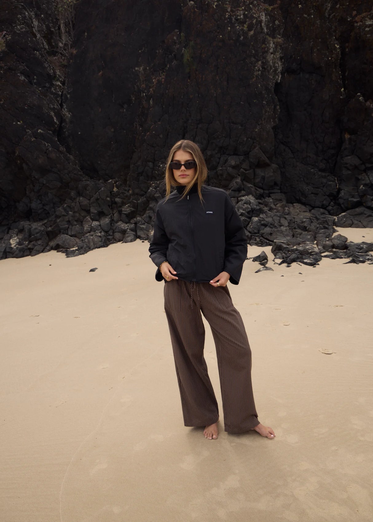 Afends Berlin Reversible Polar Fleece Jacket