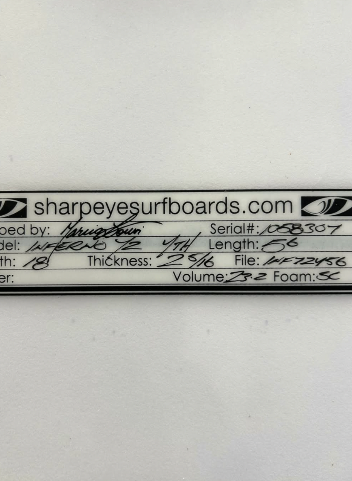 5'6 Sharpeye Inferno 72 Youth #8113 - Used Surfboard