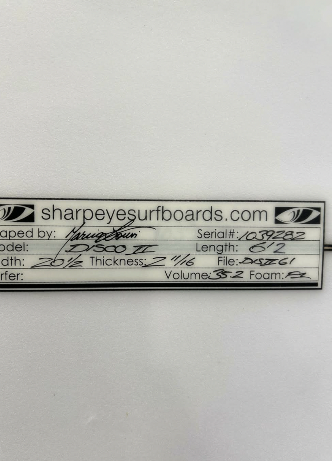 6'2 Sharpeye Disco II #8118 - Used Surfboard