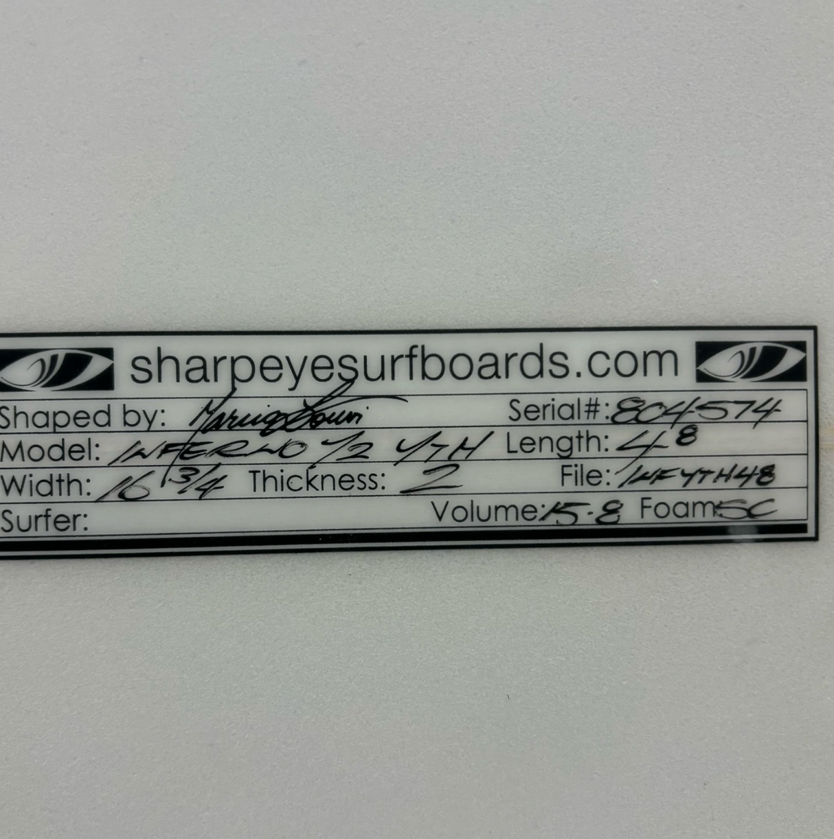 4’8 Sharpeye Inferno 72 Youth #6347 - Used Surfboard